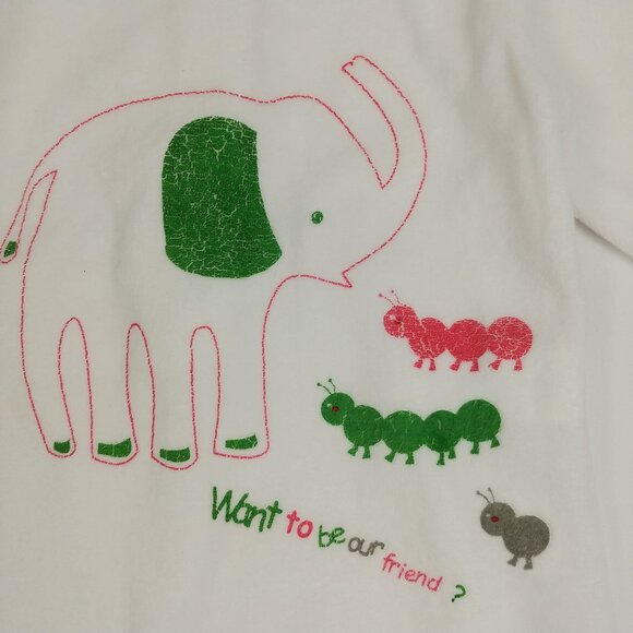 Zara Baby Elephant Velour Footed Sleeper 6-9 Months - Picture 5 of 12